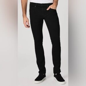 PAIGE Men's Lennox Black Shadow Slim Jeans. Size 33
